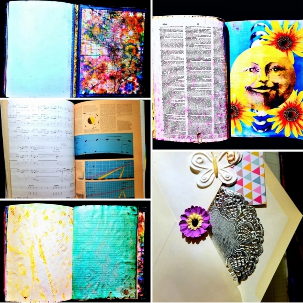 Junk Journal Glowing Goddess Large Embellished Handmade Book Mixed Media Art - Picture 9 of 12